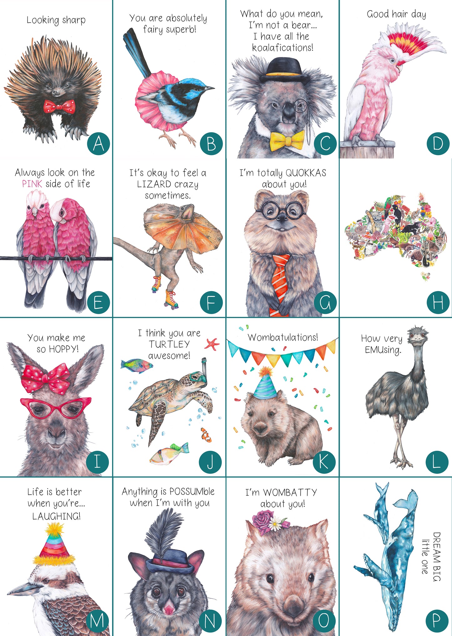 Australian Pun Greetings Card Bundles