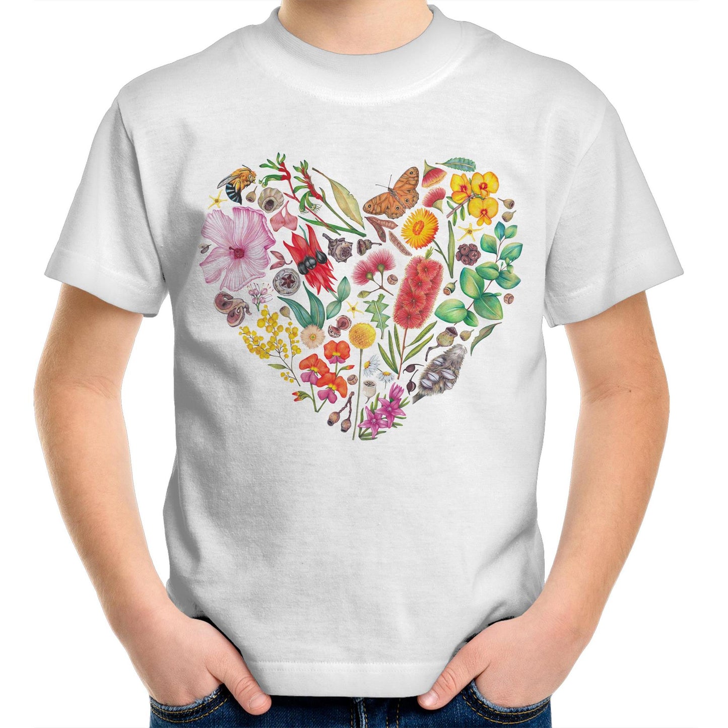 Wildflower Heart Kids T-Shirt