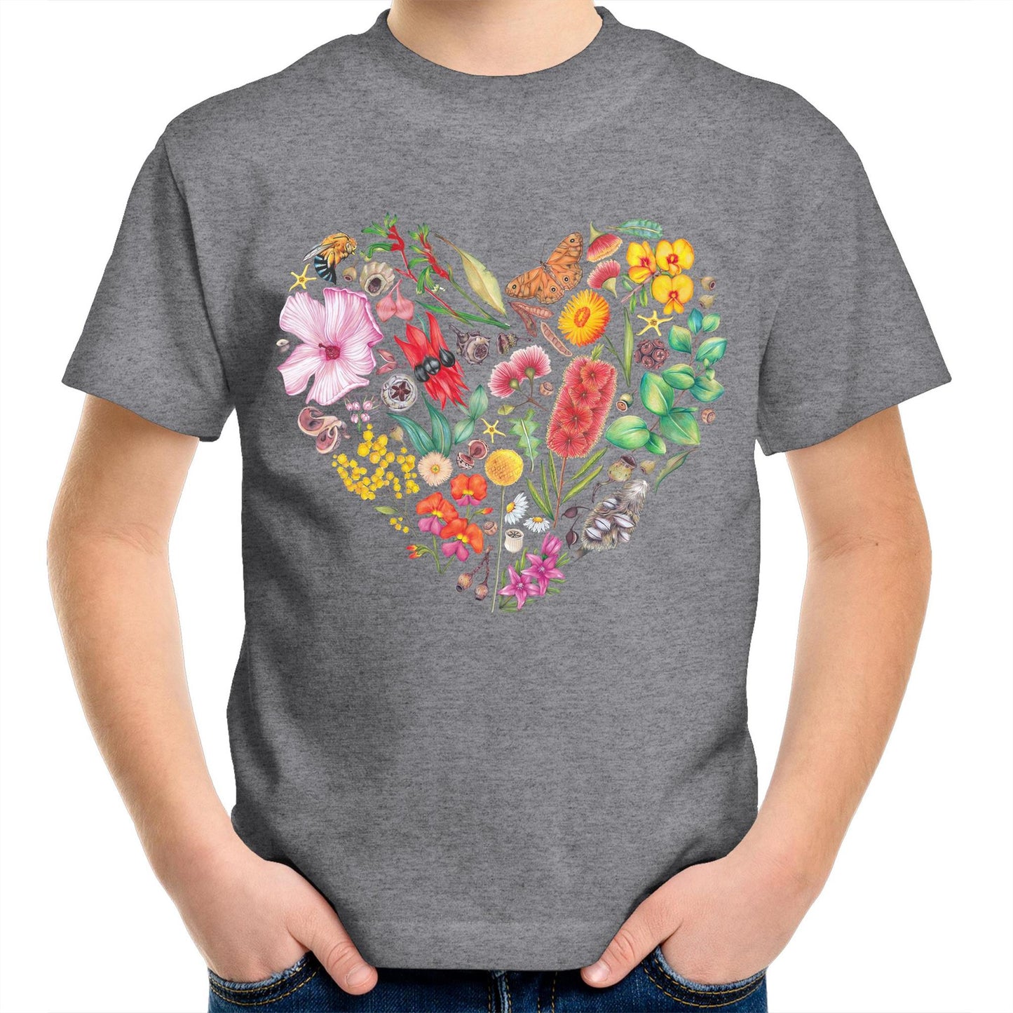 Wildflower Heart Kids T-Shirt