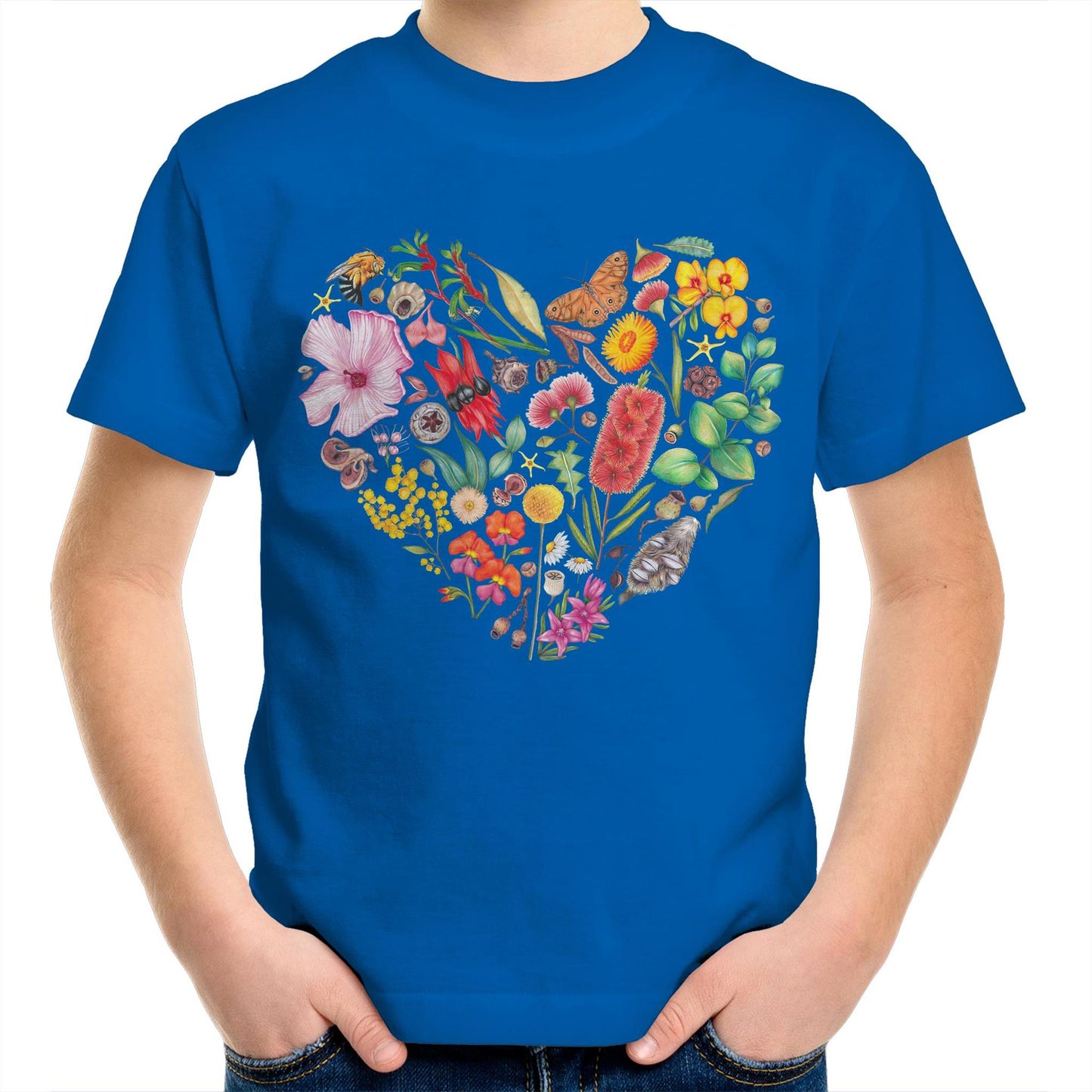 Wildflower Heart Kids T-Shirt