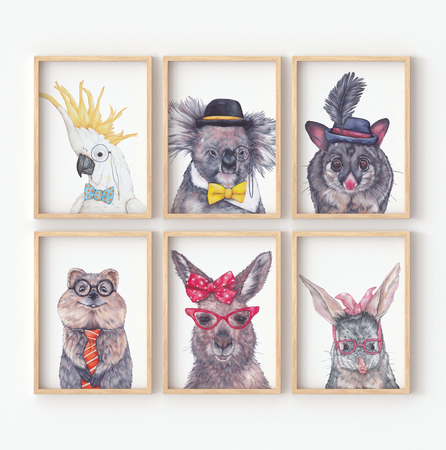 8 Animal Dress Up Headshots! DIGITAL DOWNLOAD