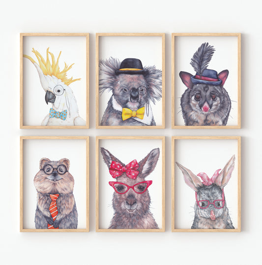 8 Animal Dress Up Headshots! DIGITAL DOWNLOAD