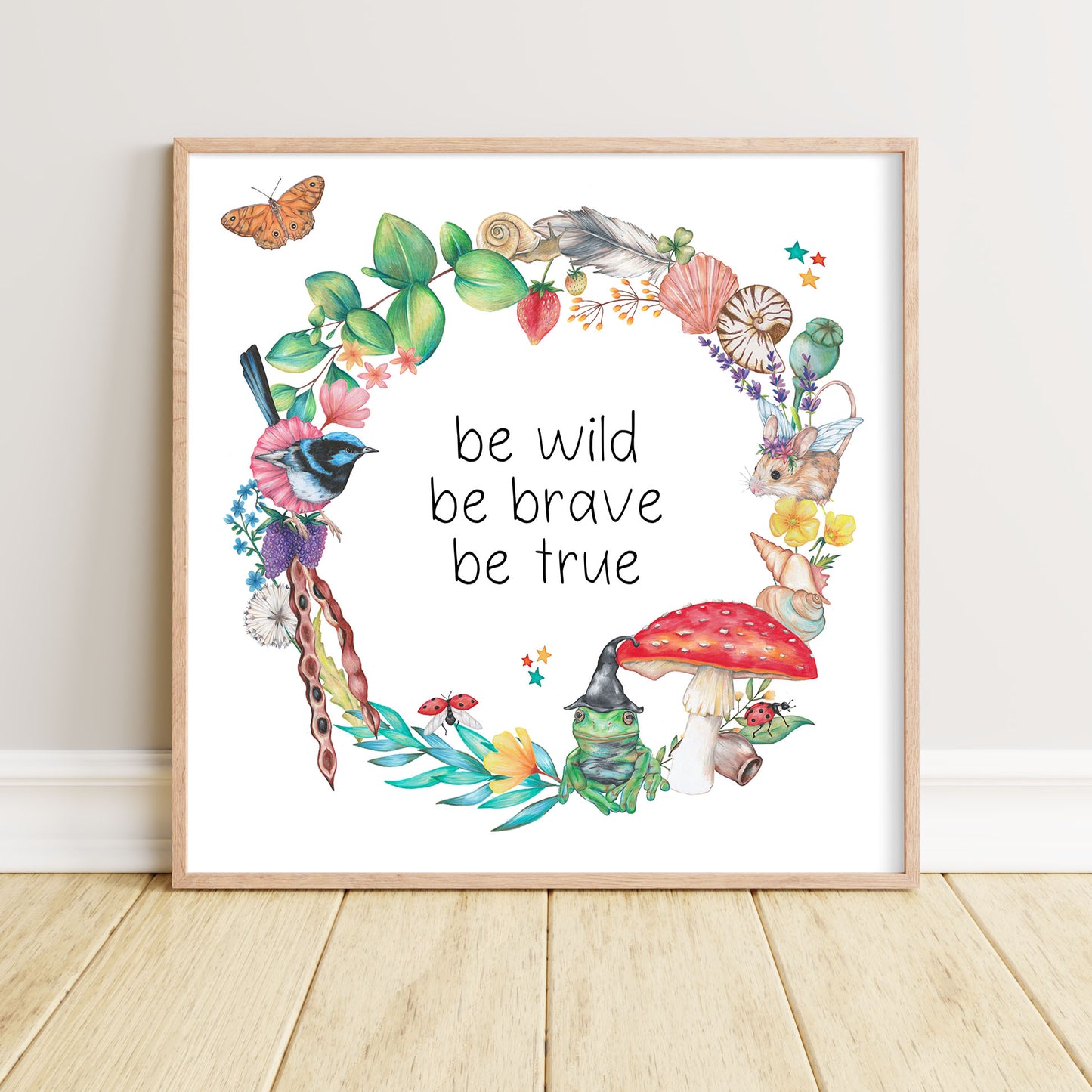Be Wild Affirmation Wreath DIGITAL DOWNLOAD
