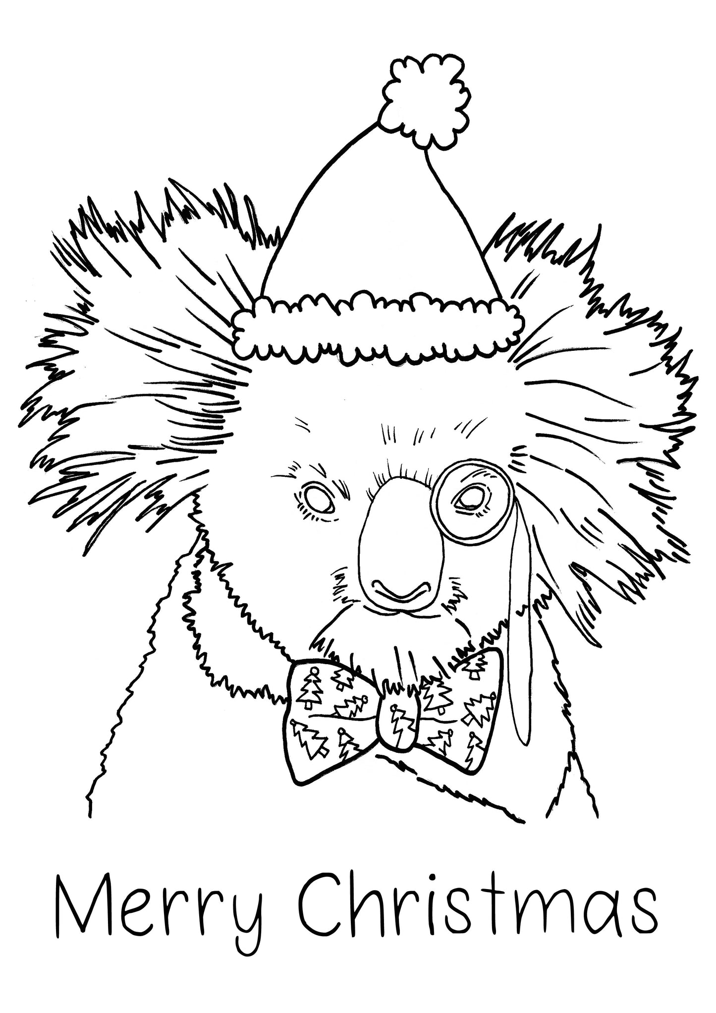 Australian Christmas Animals Colouring In Bundle DIGITAL DOWNLOAD