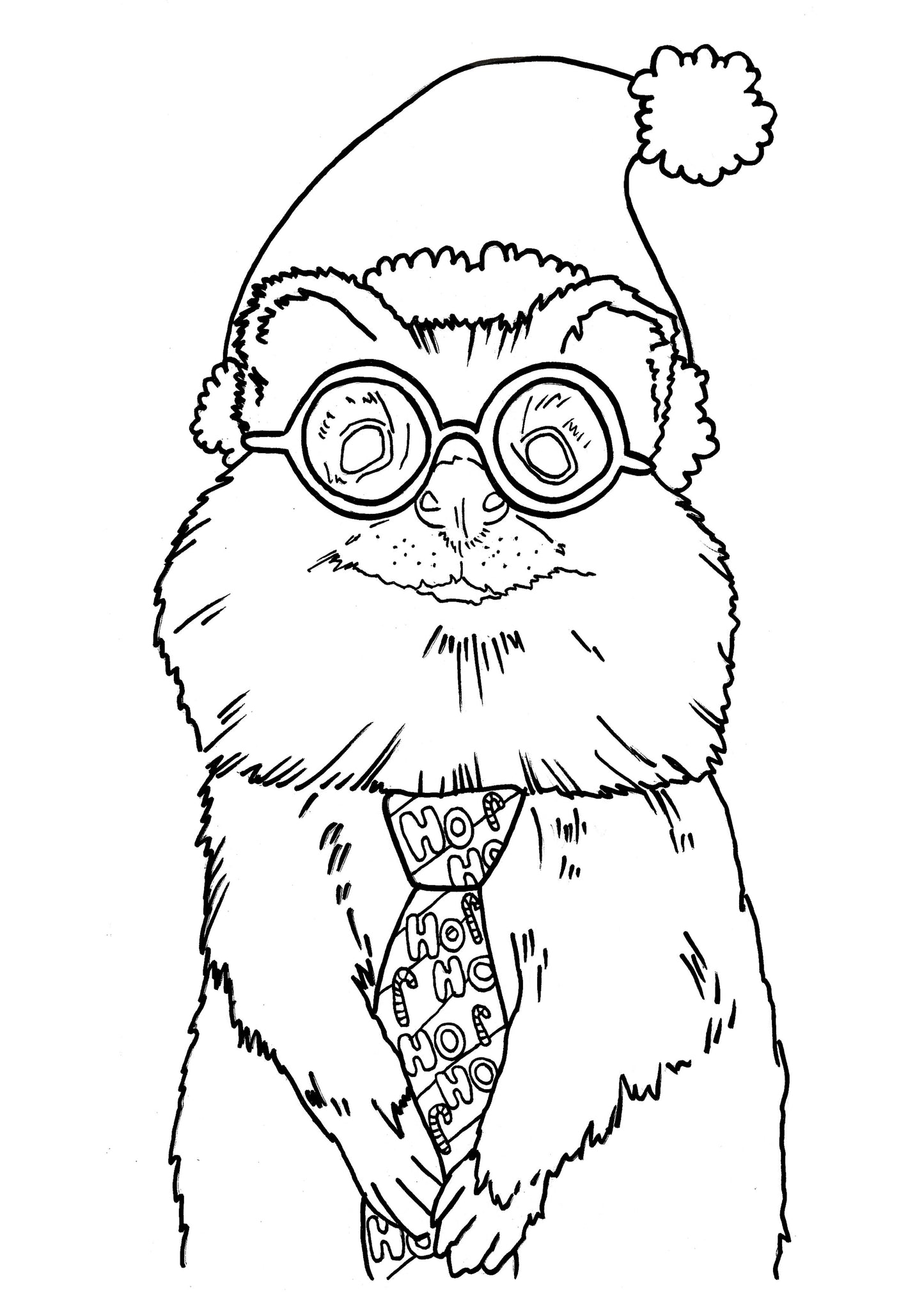 Australian Christmas Animals Colouring In Bundle DIGITAL DOWNLOAD