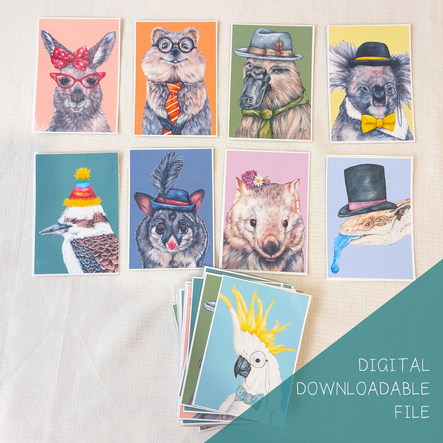 Australian Animal Game of Snap DIGITAL DOWNLOAD