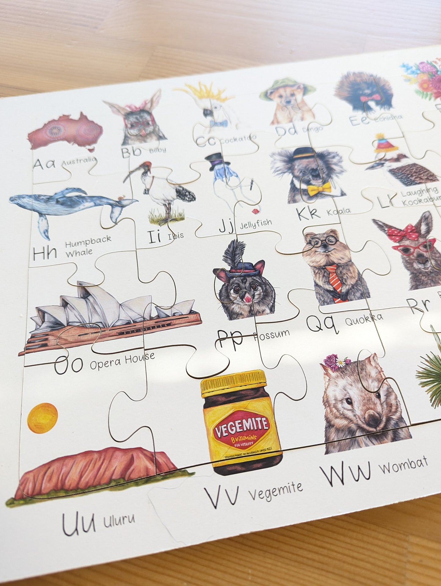 Australian Alphabet Jigsaw Puzzle