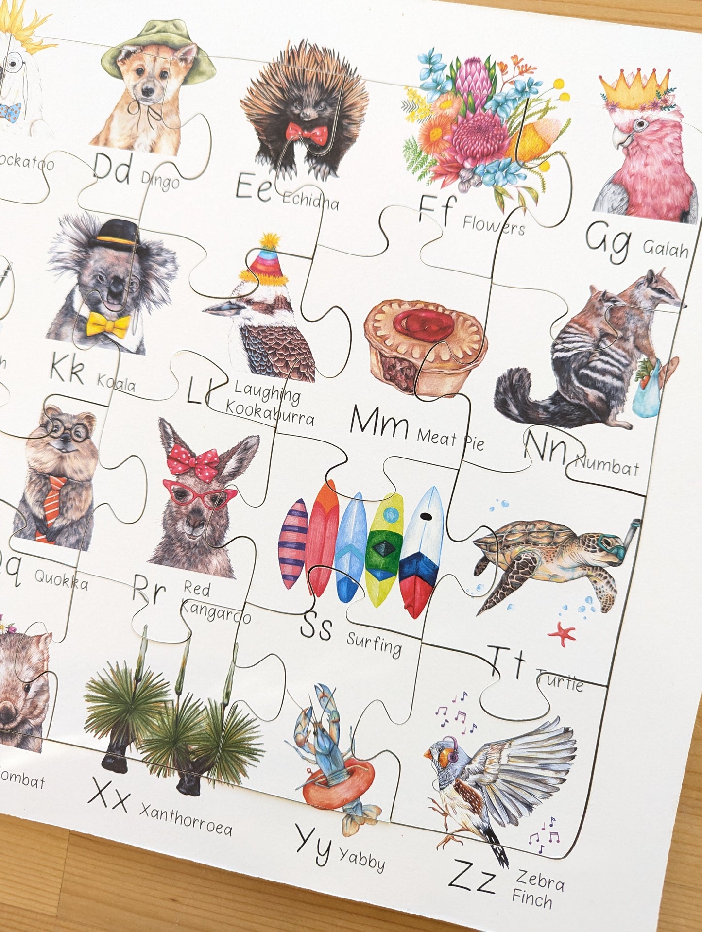 Australian Alphabet Jigsaw Puzzle