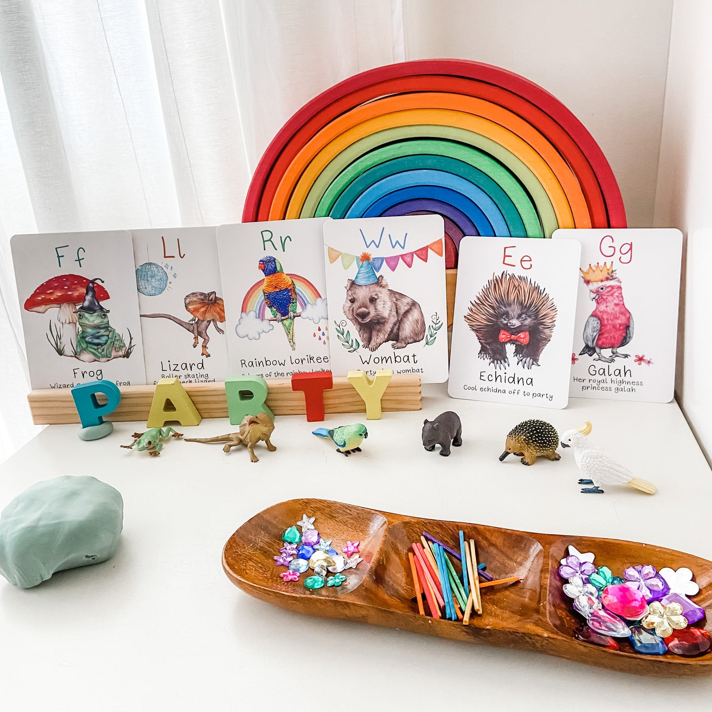 Australian Animal Alphabet Flash Cards DIGITAL DOWNLOAD
