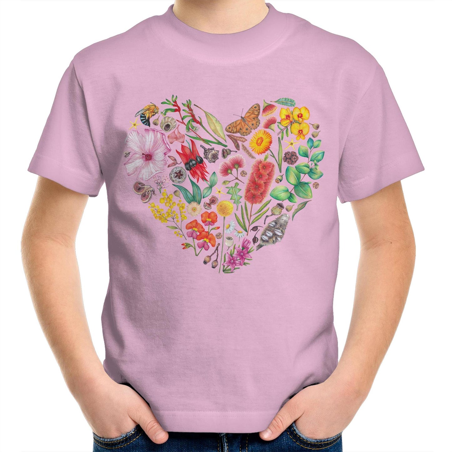 Wildflower Heart Kids T-Shirt