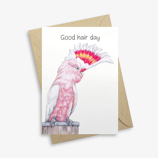 Major Mitchell's Cockatoo Greetings Card