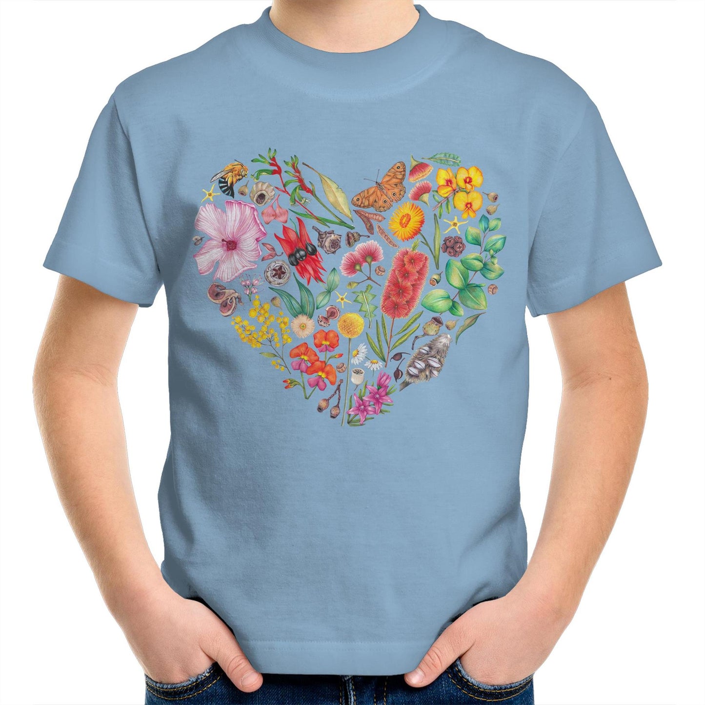 Wildflower Heart Kids T-Shirt