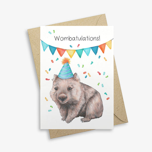 Wombat Greetings Card