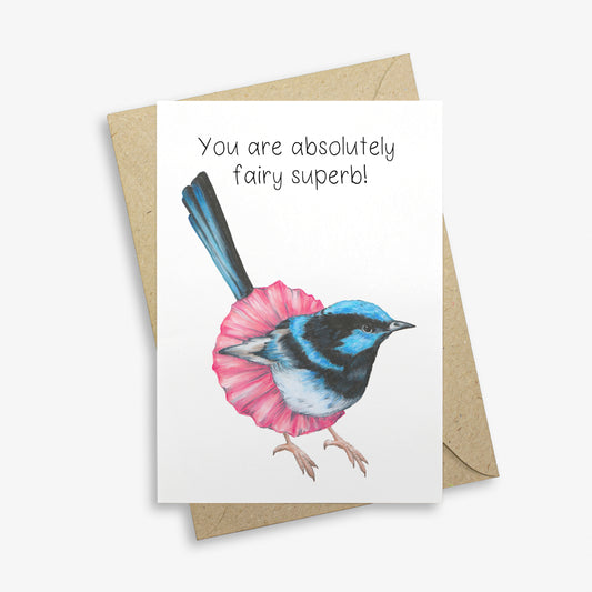 Fairywren Greetings Card