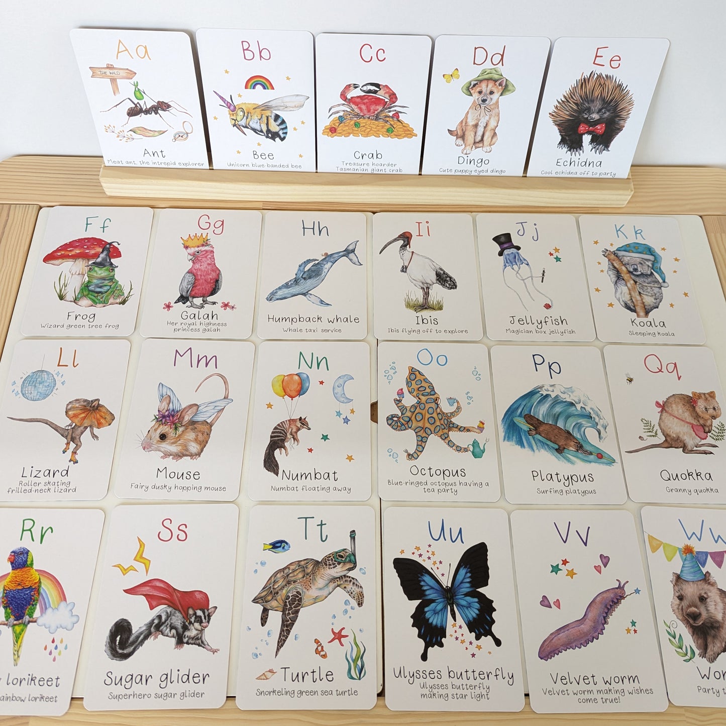 Australian Animal Alphabet Flash Cards