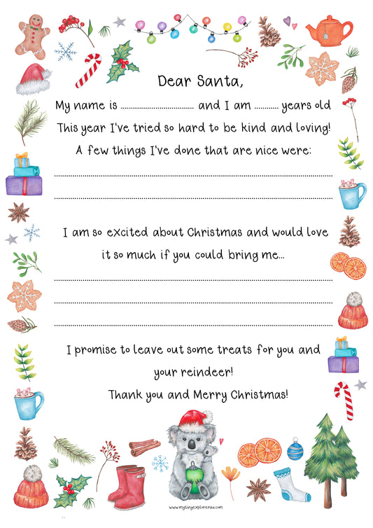 Dear Santa Letter