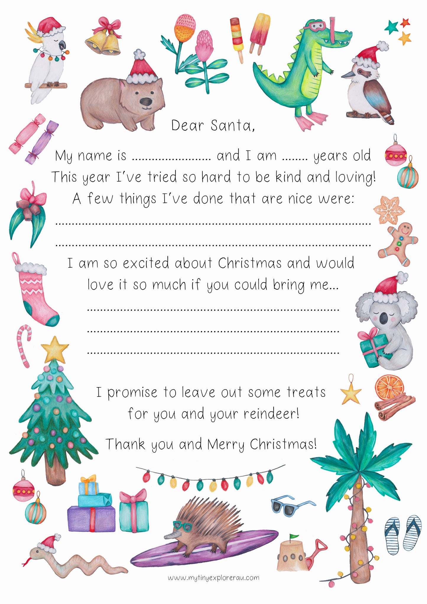 Dear Santa Letter