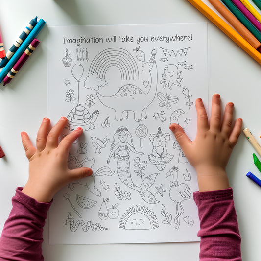 Imagination Colouring In Page DIGITAL DOWNLOAD