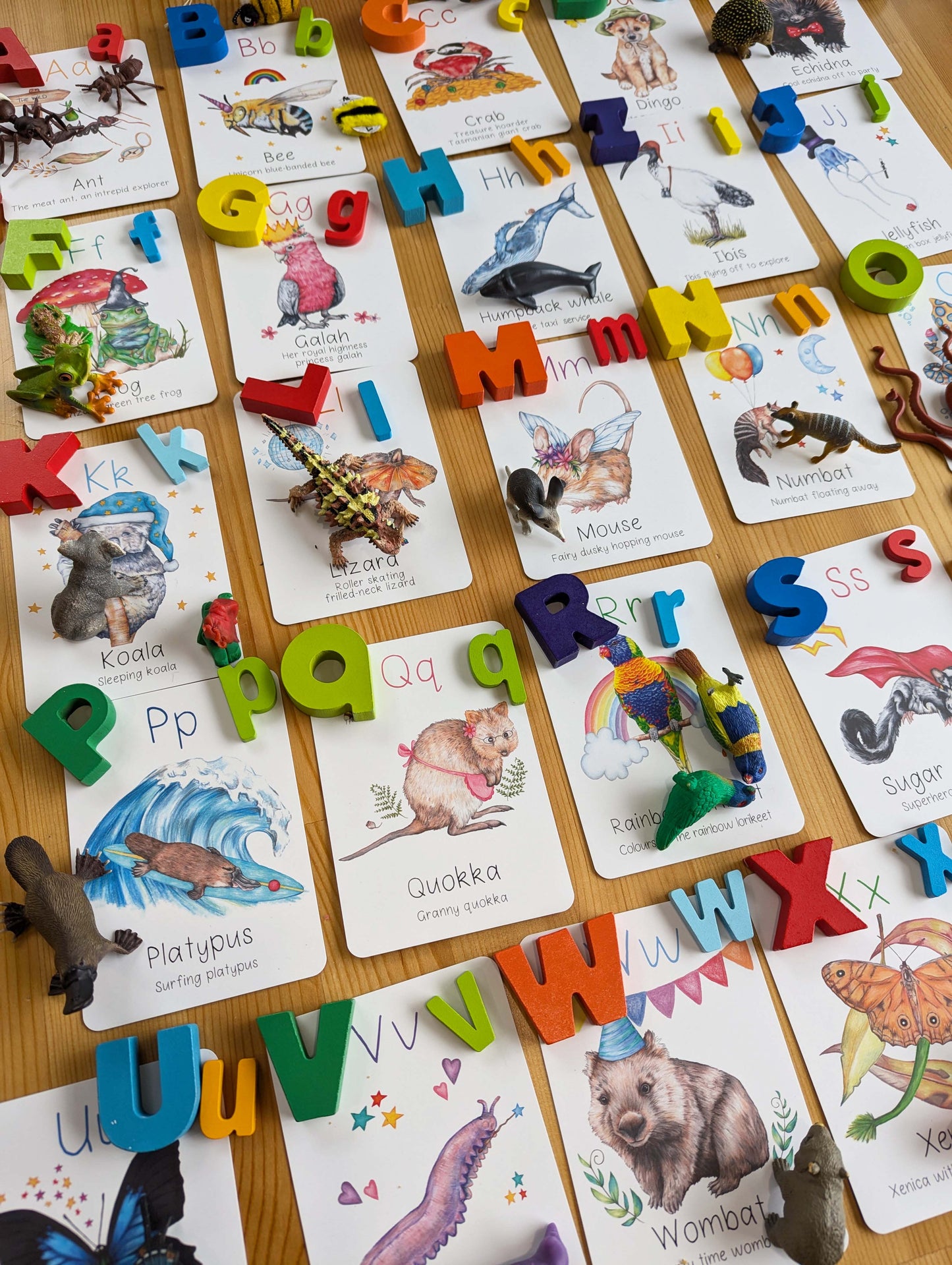 Australian Animal Alphabet Flash Cards