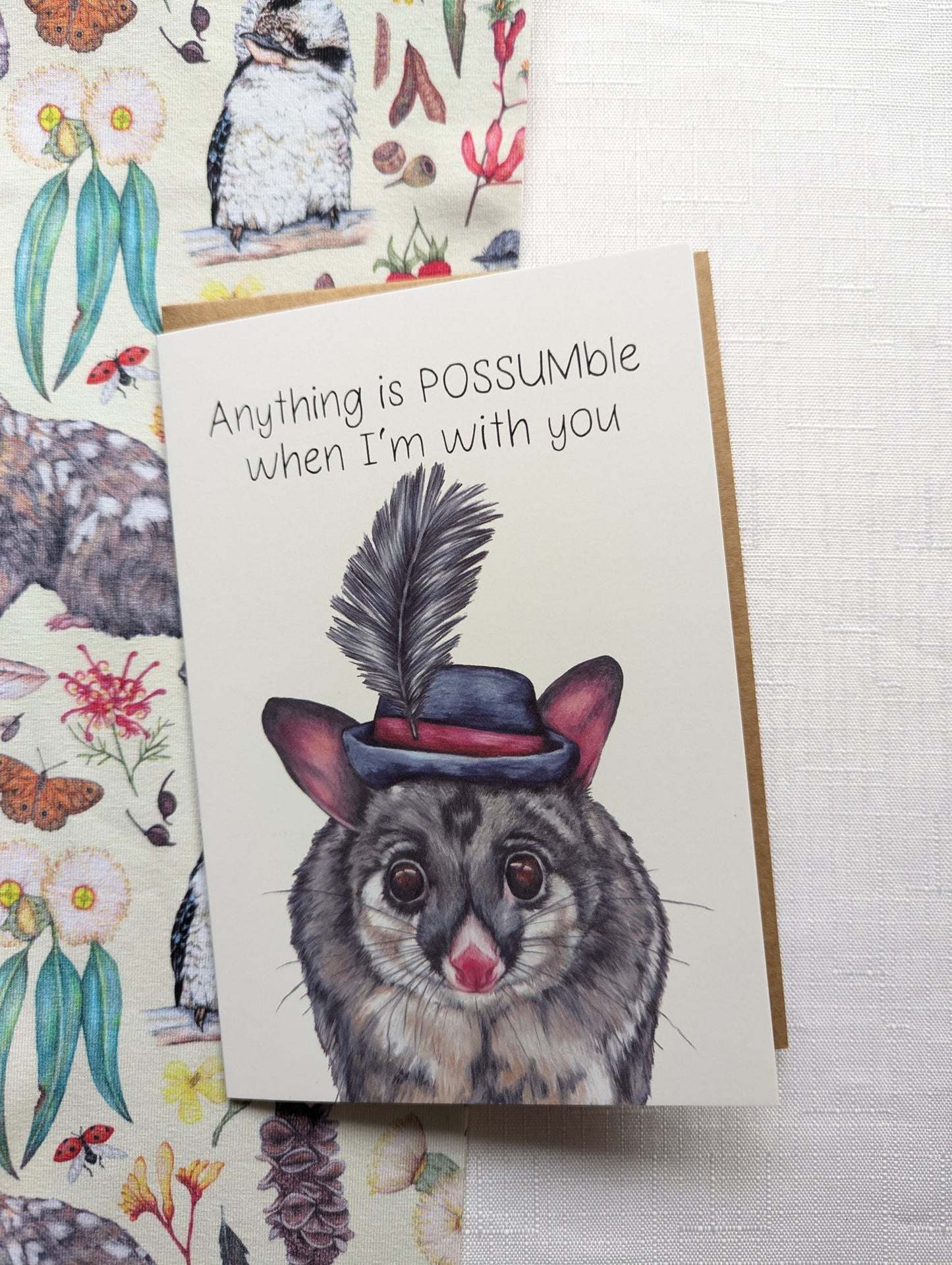 Possum Greetings Card