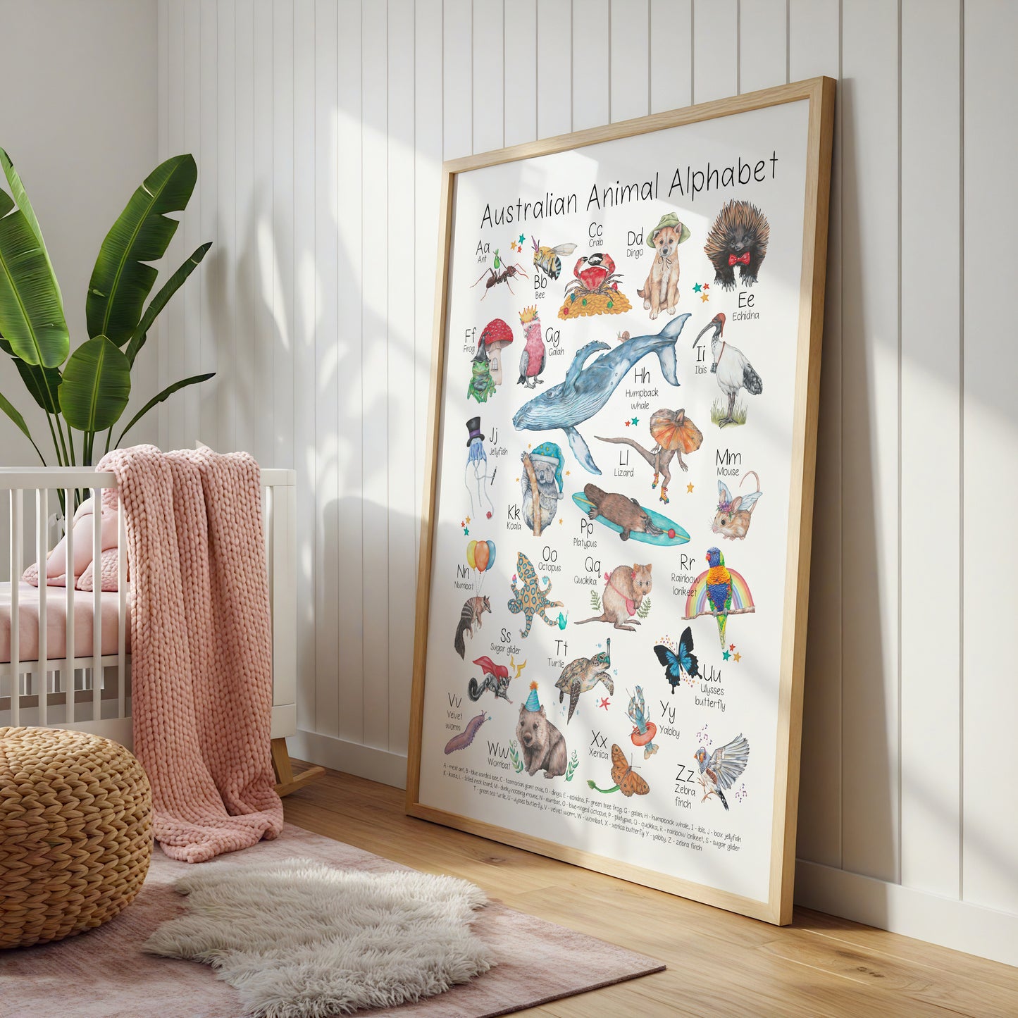 Australian Animal Alphabet Poster DIGITAL DOWNLOAD