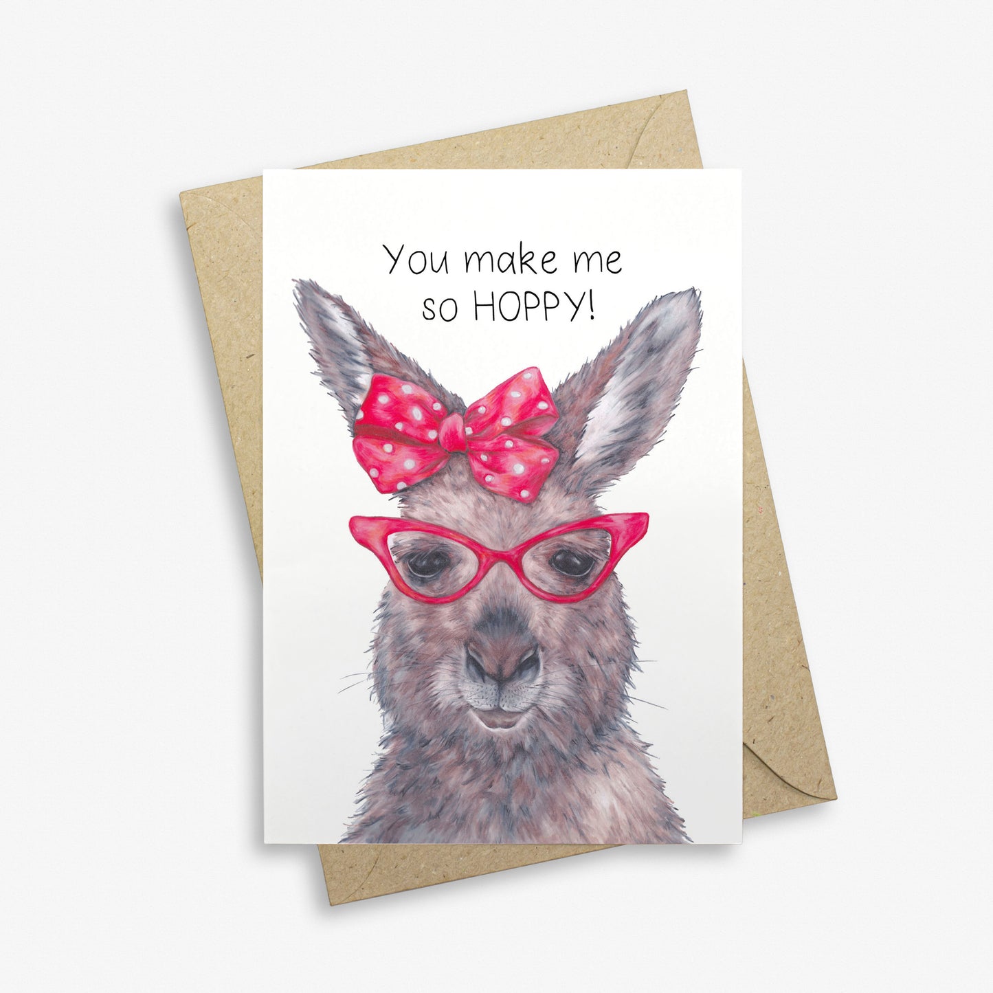 Kangaroo Greetings Card