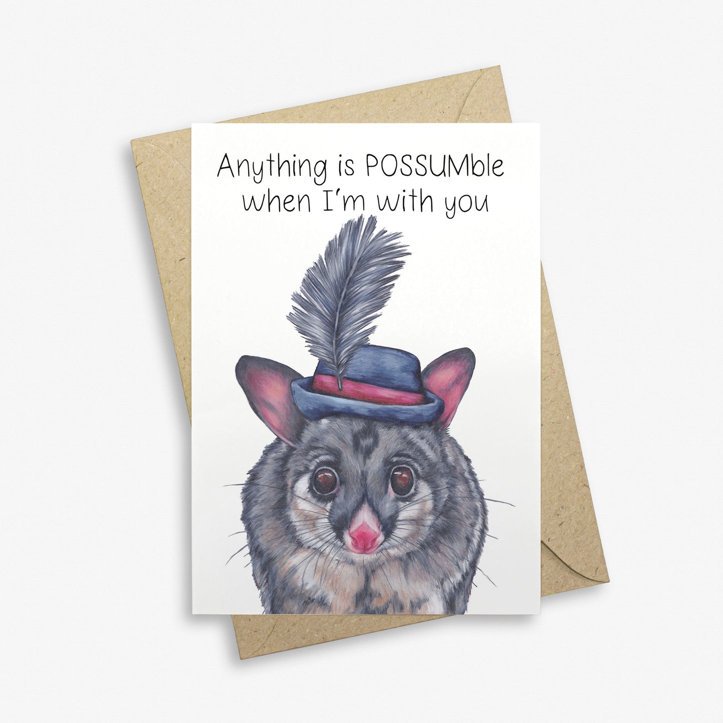 Possum Greetings Card