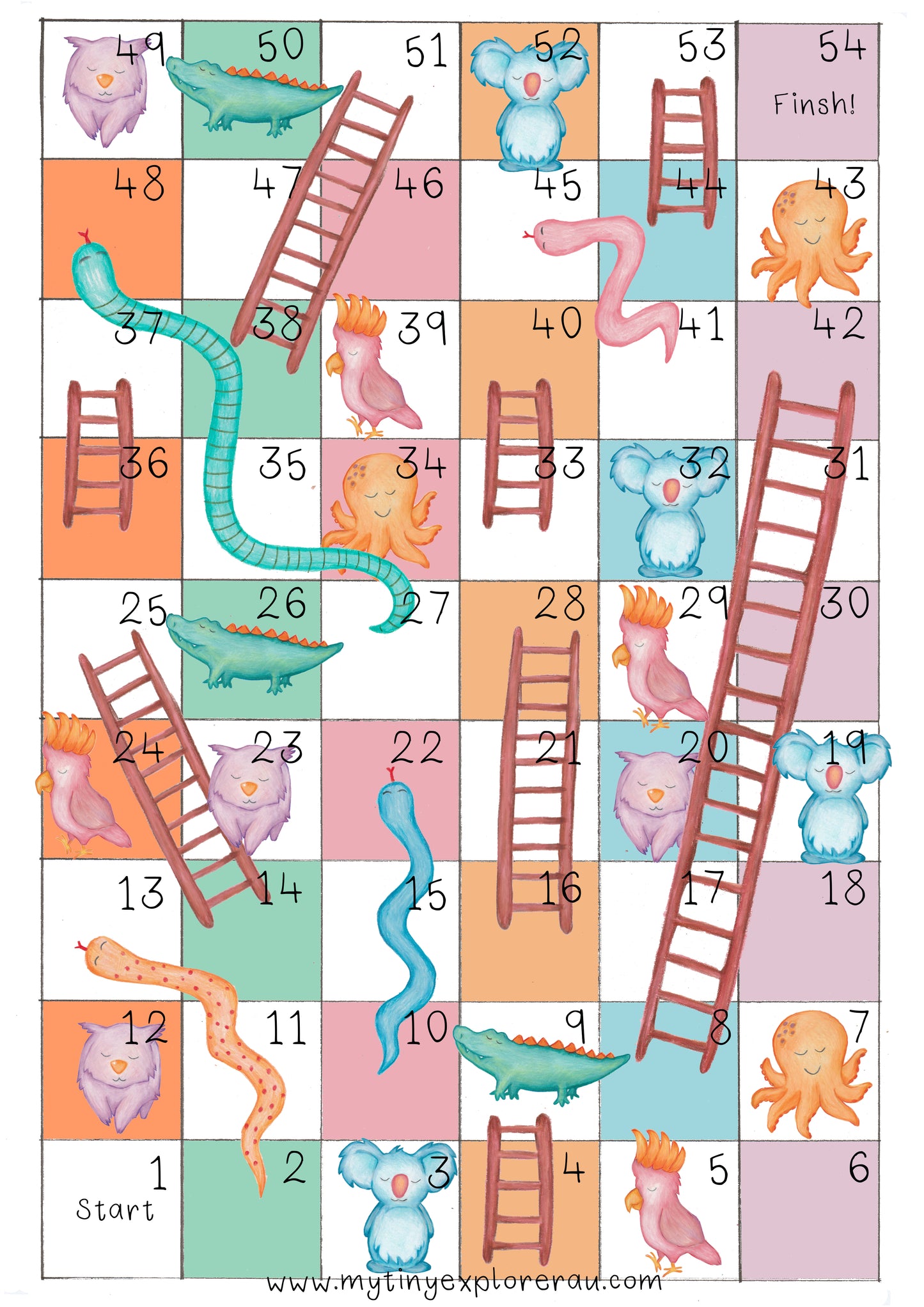 Snakes and Ladders for Fussy Eaters