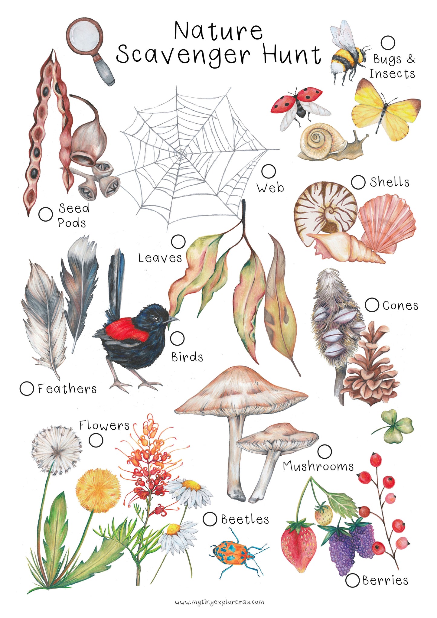 Nature Scavenger Hunt Free Downloadable